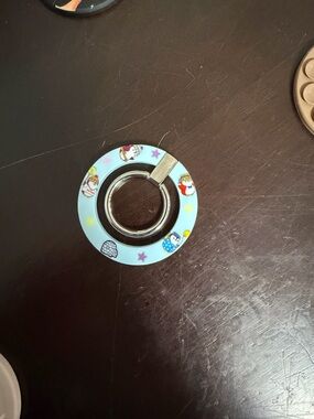 Velvet Caviar Light Blue Ring Phone Grip with Character Accents